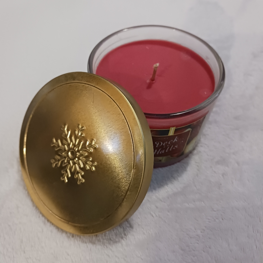 NWT! Sonoma "Deck The Halls" Scented Candle 4.8oz